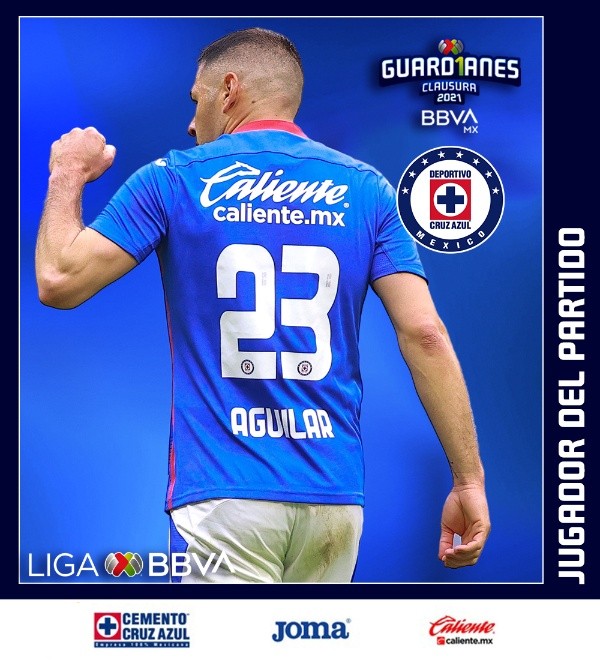 Aguilar se llevó el premio al mejor jugador del partido. (Liga MX)