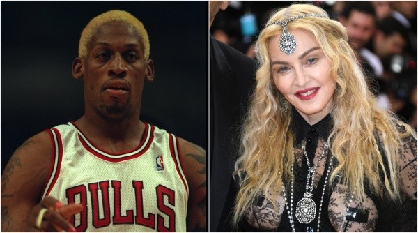 Dennis Rodman y Madonna  