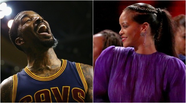 J.R. Smith y Rihanna