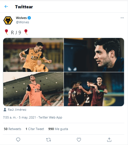 Raúl Jiménez está de cumpleaños.