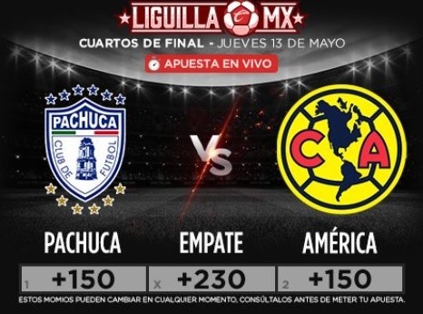 Los pronósticos de las apuestas para América vs Pachuca por la Liguilla de  la Liga MX