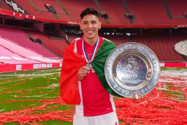 Edson Álvarez, campeón con Ajax en los Países Bajos. Foto: @EdsonAlvarez19
