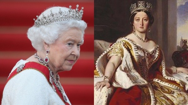 La Reina Isabel II y la Reina Victoria. Fotos: (Getty)