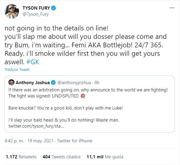 Joshua vs. Fury