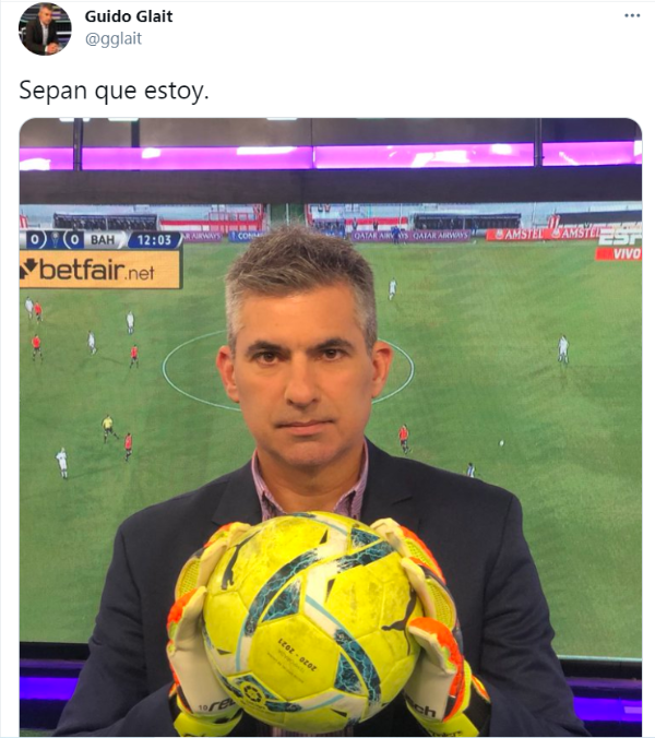 Guido Glait el periodista de TyC Sports que se ofreció para atajar en ...
