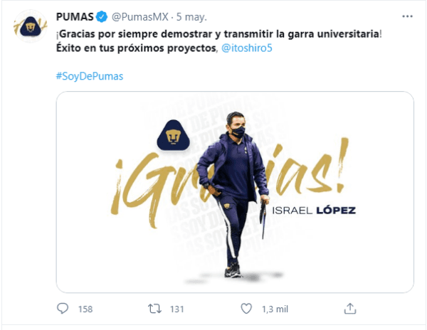 Captura de Twitter @PumasMX