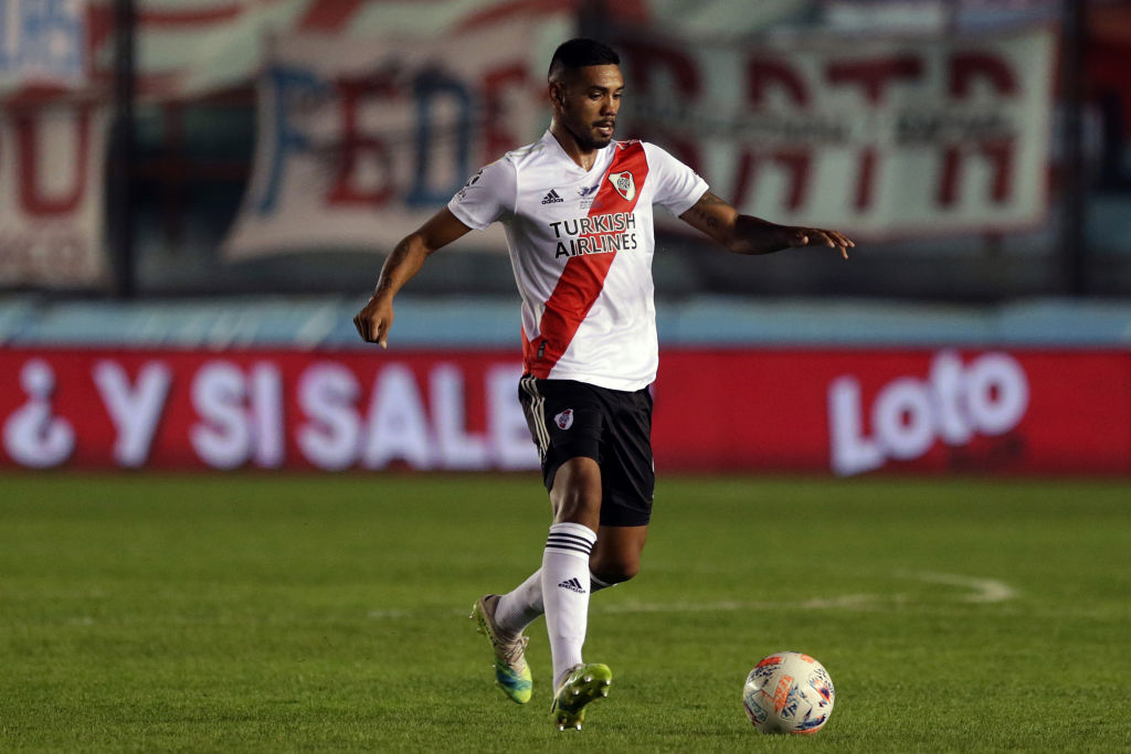 Héctor Martínez en un partido de River. (Foto: Getty)