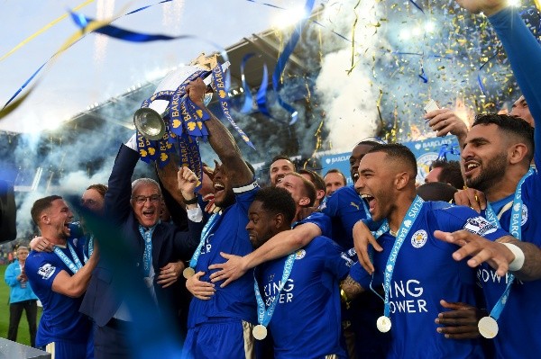 Leicester City campeón en 2016 (Fuente: Getty Images)