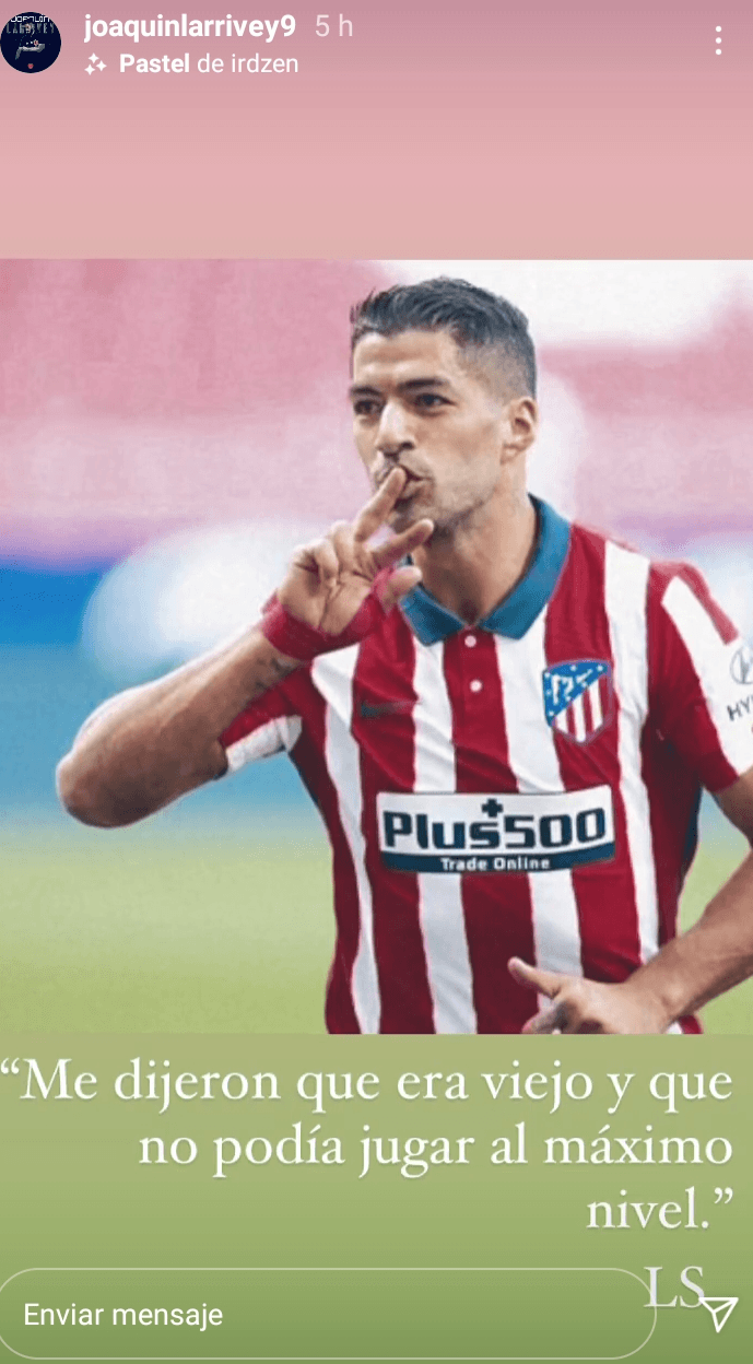 Joaquín Larrivey se inspira con frase de Luis Suárez