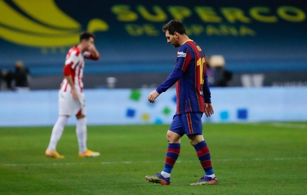 Messi, incómodo en Barcelona. (Foto: Getty)