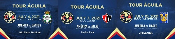 Pretemporada del América: vuelve el Tour Águila con tres partidos  confirmados