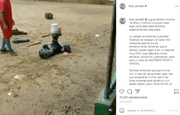 Entrenamiento de un niño catcher 