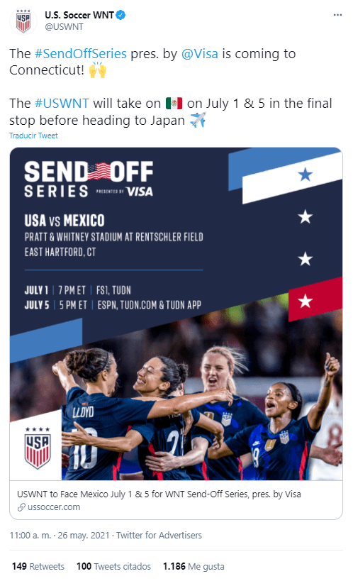 tweet USWNT