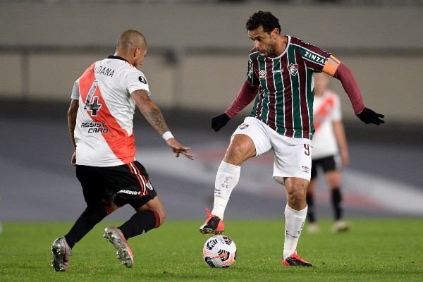 Fluminense em campo pela Copa Libertadores. (Foto: Getty Images)