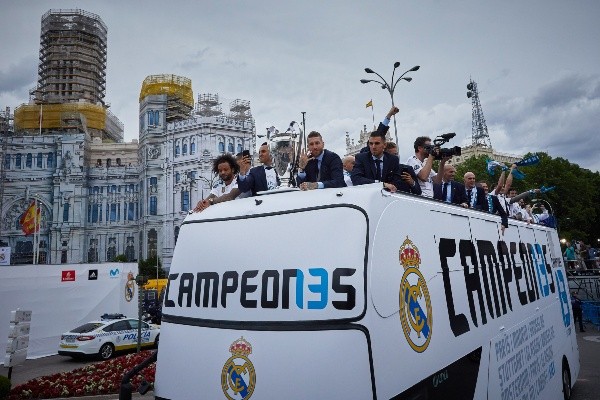 Real Madrid festejando su corona 13 | Getty