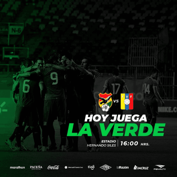 Imagen: Twitter Oficial de la Selección de Bolivia