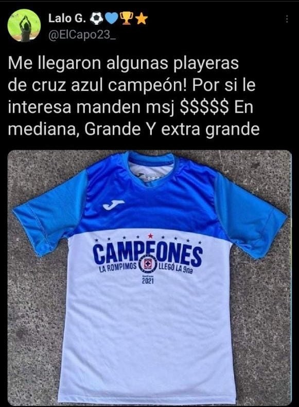 cruz azul 9 estrellas jersey