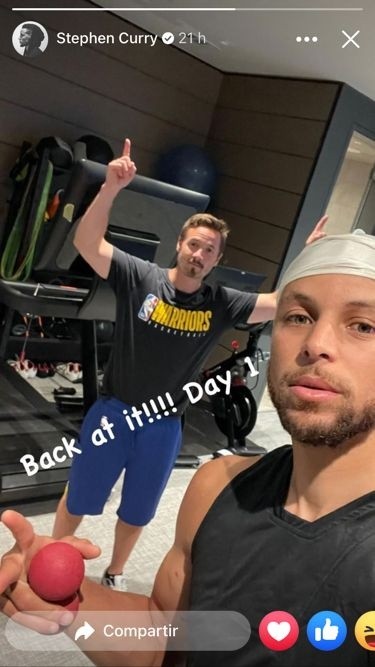 historia de Curry en Instagram