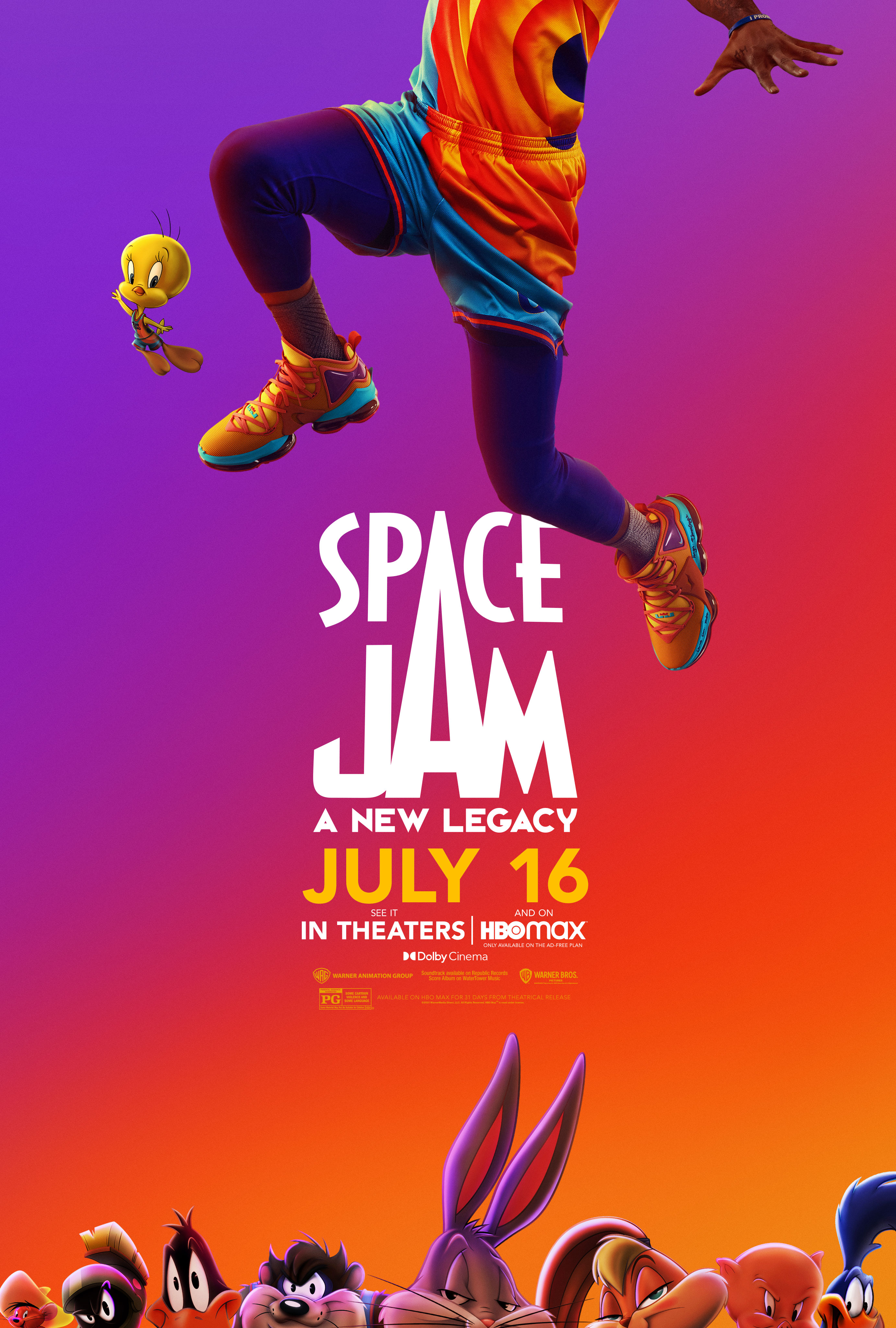 LeBron James en el nuevo póster de Space James (Foto: @KingJames)