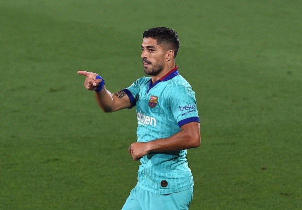 Luis Suárez con FC Barcelona (Getty)