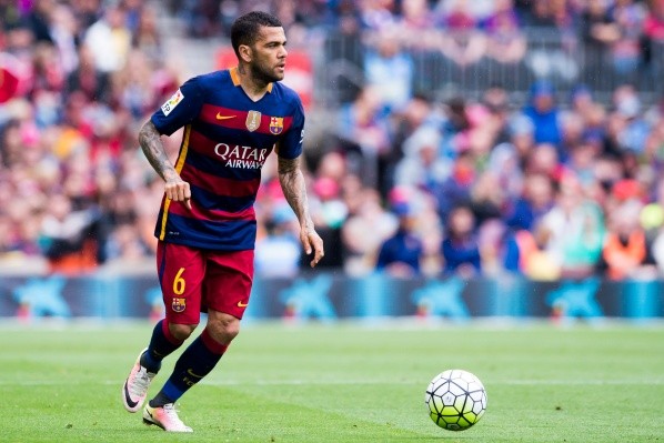 Dani Alves con FC Barcelona (Getty)