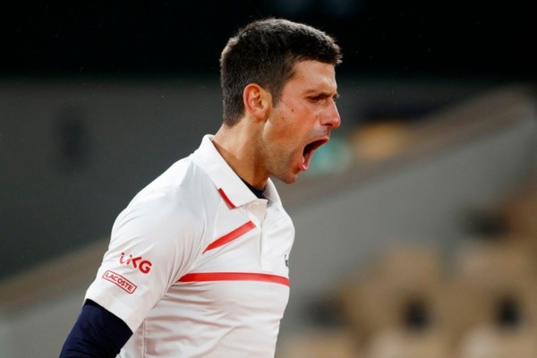 Celebração de Djokovic. Foto: Getty Images