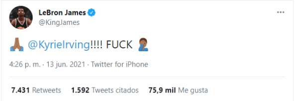 LeBron sobre la lesión de Irving