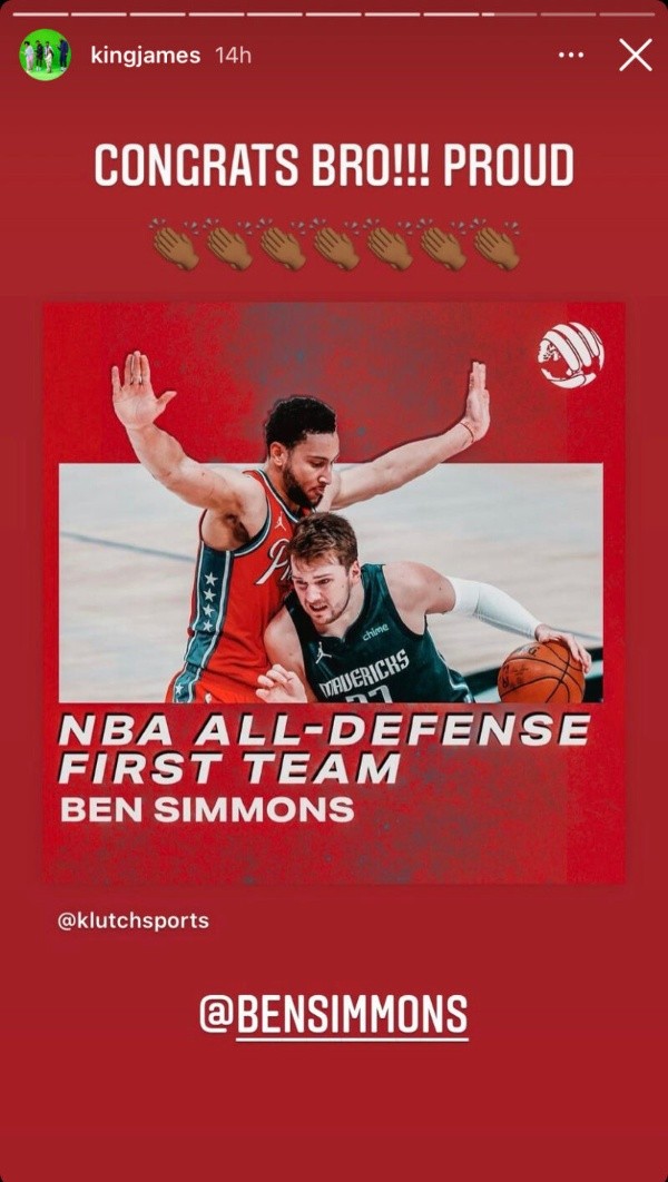 LeBron y Ben Simmons