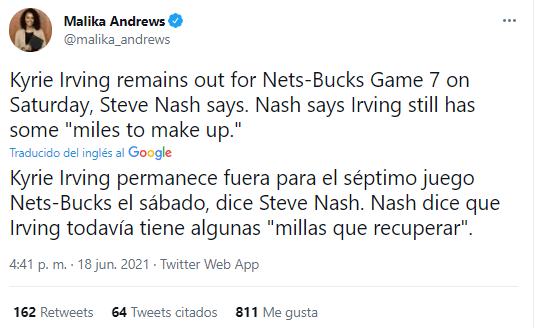 Kyrie Irving no jugara Juego 7