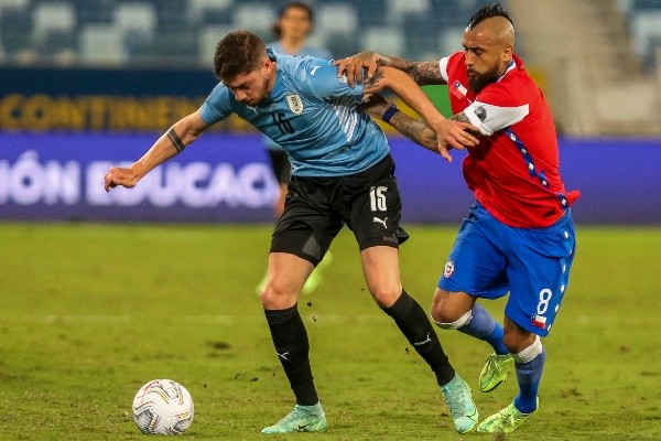 Arturo Vidal en Chile vs Uruguay por la Copa América 2021
