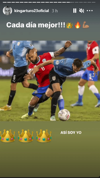 Arturo Vidal muestra su optimismo en redes sociales