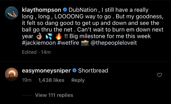 Comentario de KD a Thompson