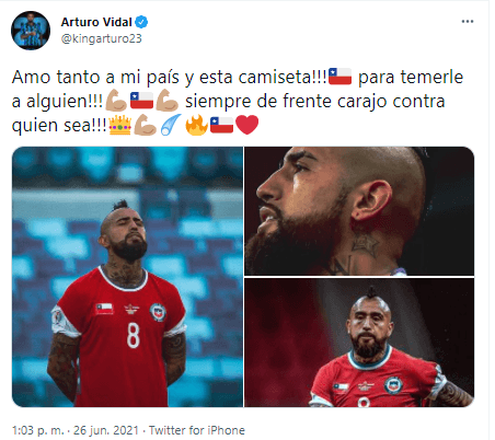 Arturo Vidal no teme a ningún rival en Copa América