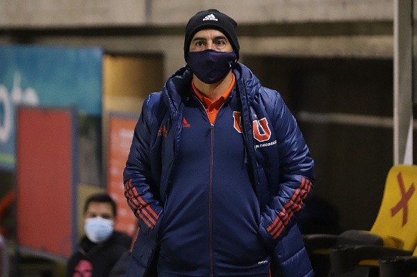 Esteban Valencia en la Universidad de Chile vs San Luis de Quillota por la segunda fase vuelta de la Copa Chile 2021