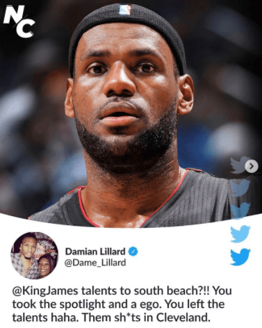 Lillard acabó con LeBron