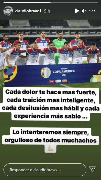 Claudio Bravo reflexiona tras la eliminación de Chile