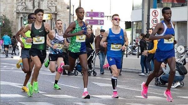 Muñoz, en el Maratón de Valencia