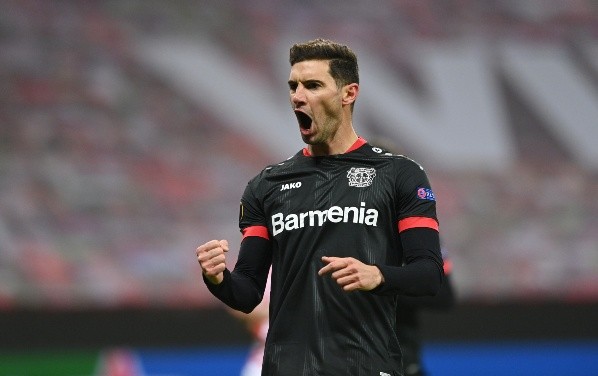 Lucas Alario, uno de los goleadores del Bayer Leverkusen. Getty.