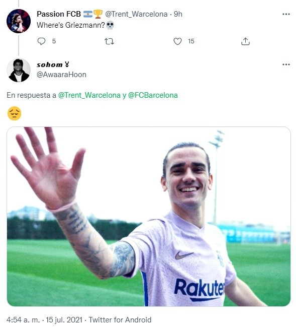 Griezmann Barcelona hinchas reacción
