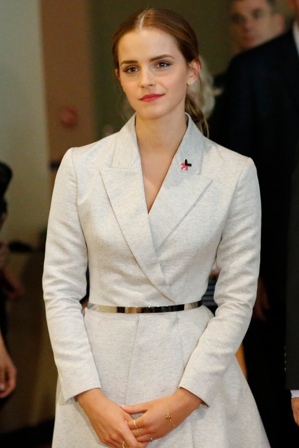 Emma Watson el día que lanzó el movimiento HeForShe. Foto: (Getty)