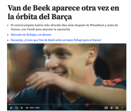 Van de Beek, opción para FC Barcelona | Mundo Deportivo