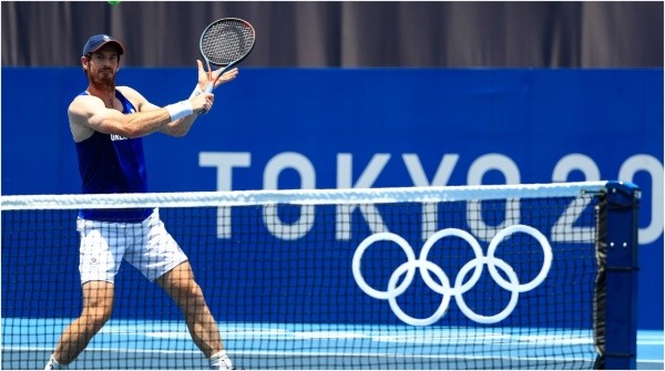 Andy Murray, entrenando para Tokio 2020