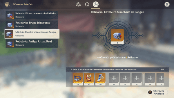 Genshin Impact: Sistema de Relicário permite trocar artefatos com status  ruins por novos