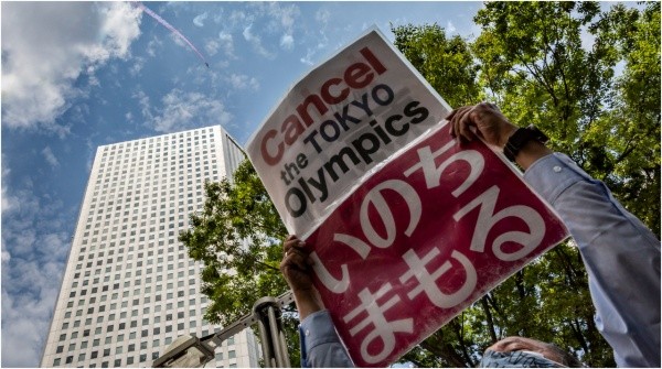 Las protestas contra Tokio 2020 apuntan también al aumento de casos en últimas semanas (Foto: Getty).