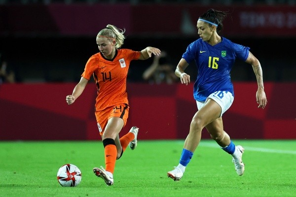 As holandesas abriram com apenas dois minutos de jogo | Crédito: Getty Images