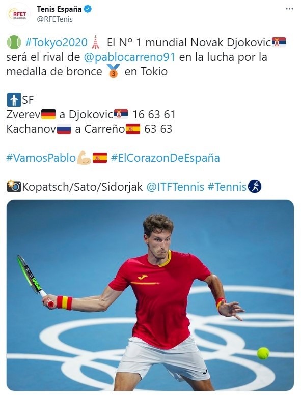 Tokio 2020 | Novak Djokovic Vs. Pablo Carreño Busta EN VIVO ONLINE Por ...