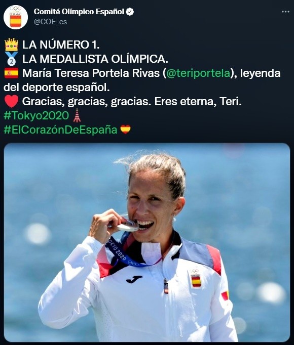 Teresa Portela logra la medalla de plata en Canotaje K1 200 femenino de Tokio 2020