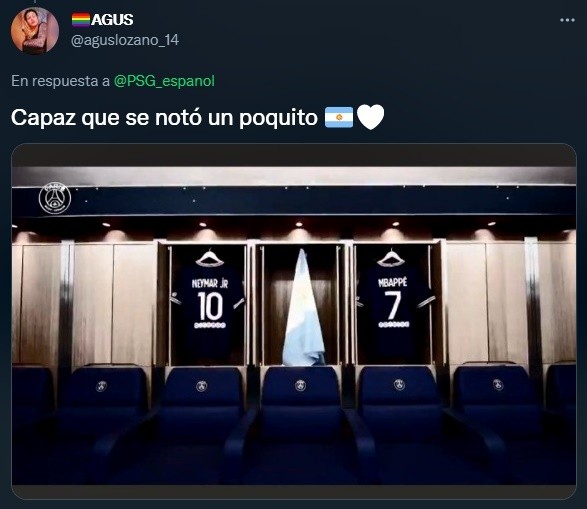 Reacción al tuit del PSG con la llegada de Messi