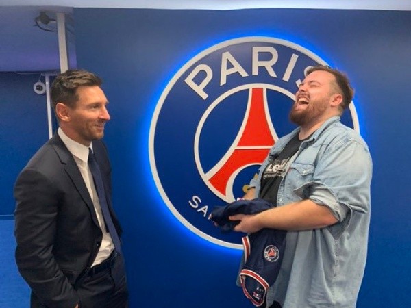 Ibai entrevistó a Lionel Messi en su presentación en el PSG. (Foto: Twitter Ibai).