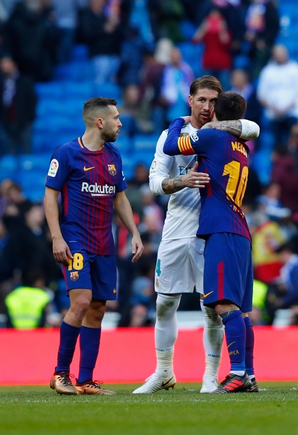 También compartieron abrazos. Foto: Getty